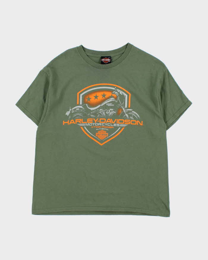 Vintage Harley Davidson Privateers Khaki Crewneck T-Shirt - L