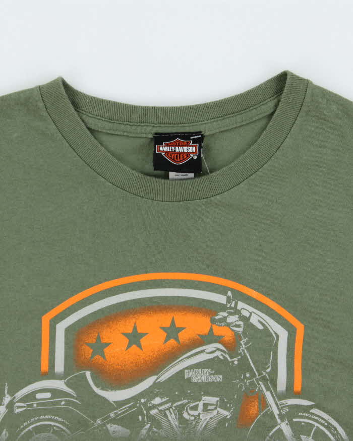 Vintage Harley Davidson Privateers Khaki Crewneck T-Shirt - L