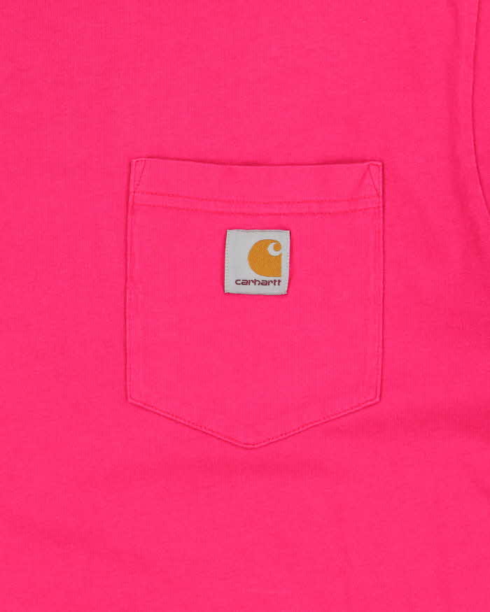 Vintage Carhartt Hot Pink Crewneck Pocket T-Shirt - XL