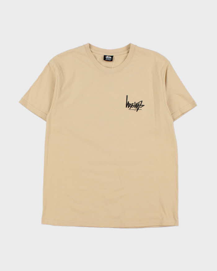 Vintage Stussy Upside Down Logo Crewneck T-Shirt - M