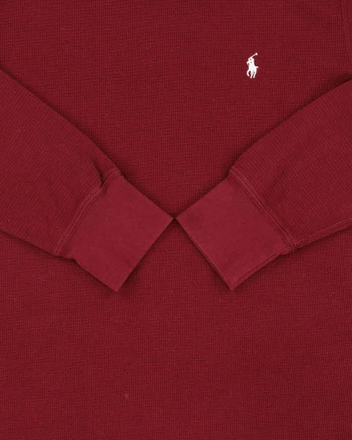 Vintage Polo Ralph Lauren Long Sleeve Crewneck Waffle T-Shirt - M