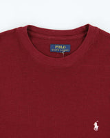 Vintage Polo Ralph Lauren Long Sleeve Crewneck Waffle T-Shirt - M