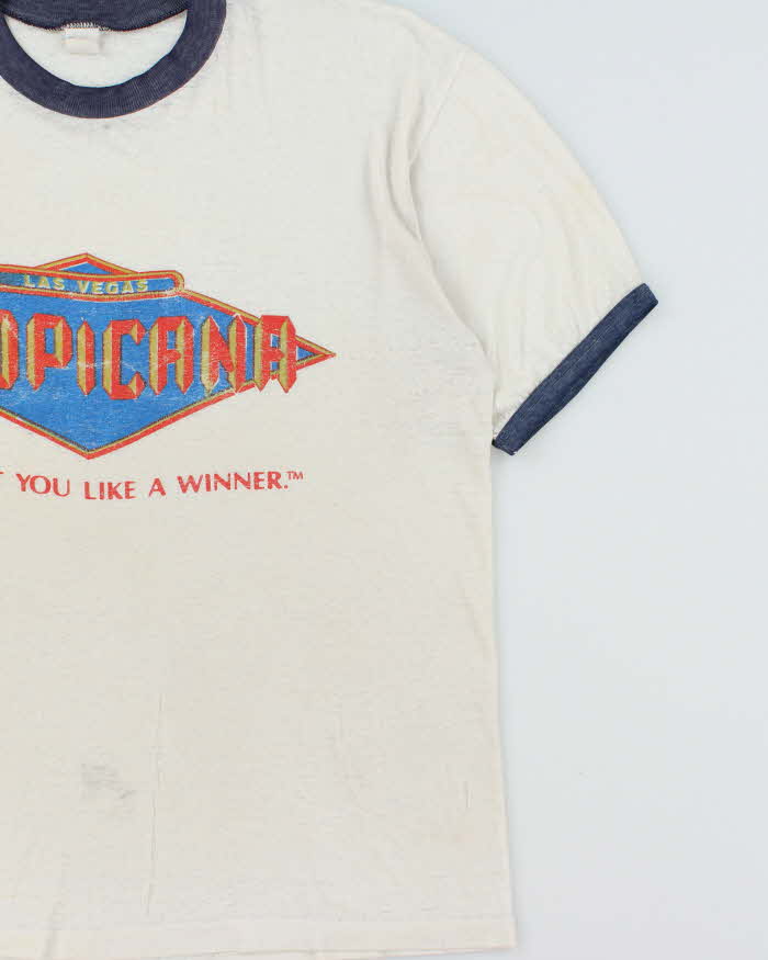 Vintage 1970s Las Vegas Tropicana Distressed Single Stitch Crewneck T-Shirt - M