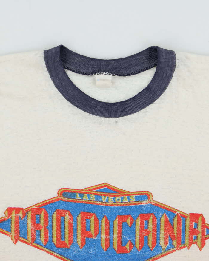 Vintage 1970s Las Vegas Tropicana Distressed Single Stitch Crewneck T-Shirt - M