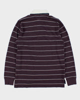 Vintage Y2K 00s Tommy Hilfiger Striped Long Sleeve Rugby Shirt - M