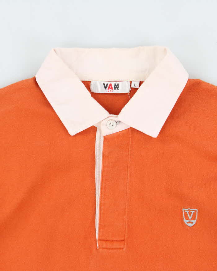 Vintage Y2K 00s Van Jac Long Sleeve Rugby Shirt - L