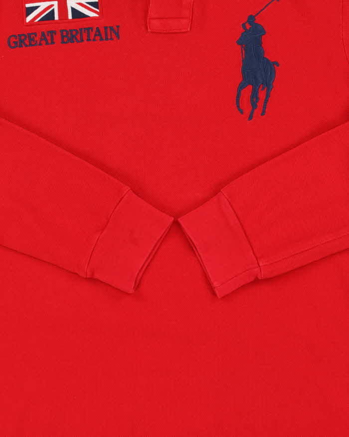Vintage Y2K 00s Polo Ralph Lauren Big Pony GB Long Sleeve Polo
