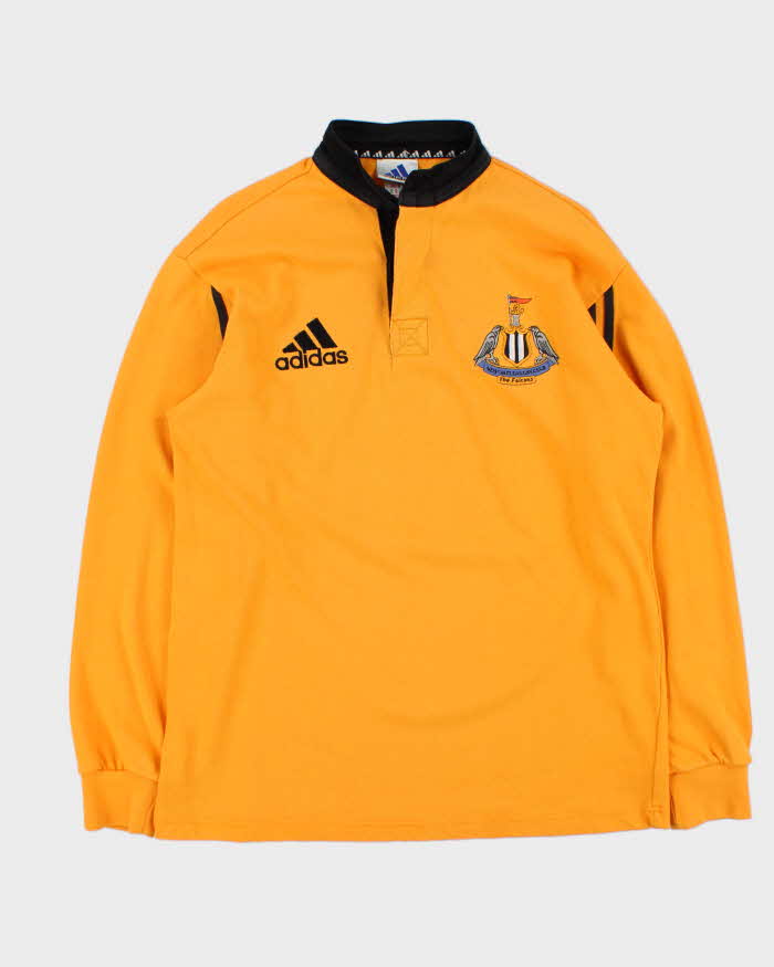 Vintage 2000 Adidas Newcastle Falcons RFC Away Long Sleeve Rugby Shirt - M