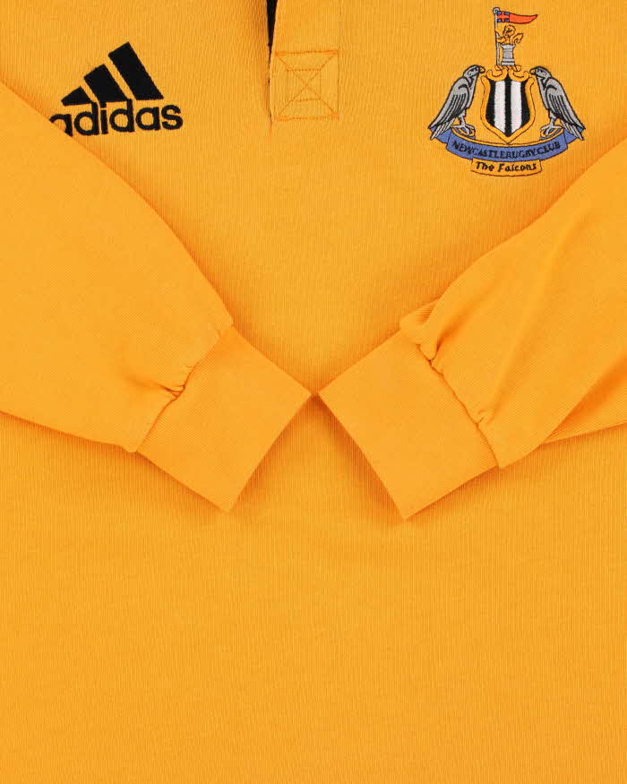 Vintage 2000 Adidas Newcastle Falcons RFC Away Long Sleeve Rugby Shirt - M