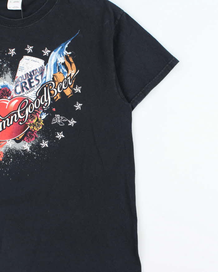 Vintage Y2K 00s Beer Graphic Heavyweight Crewneck T-Shirt - L