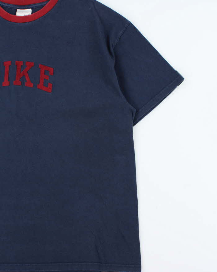 Vintage Y2K 00s Nike Felt Spell Out Crewneck T-Shirt - XL