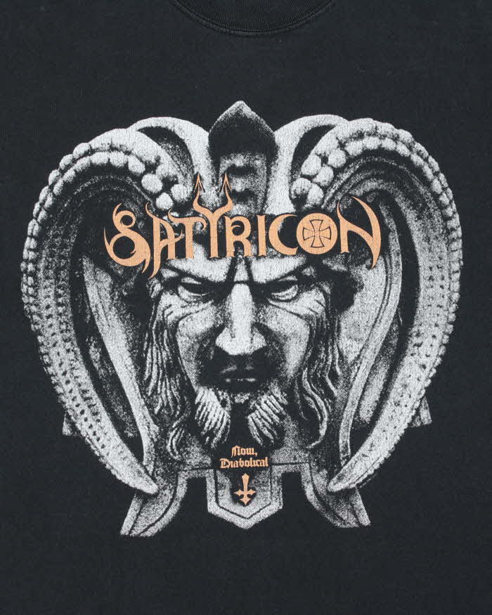 Vintage 2005 Satyricon Now Diabolical Heavyweight Gildan Crewneck T-Shirt - L