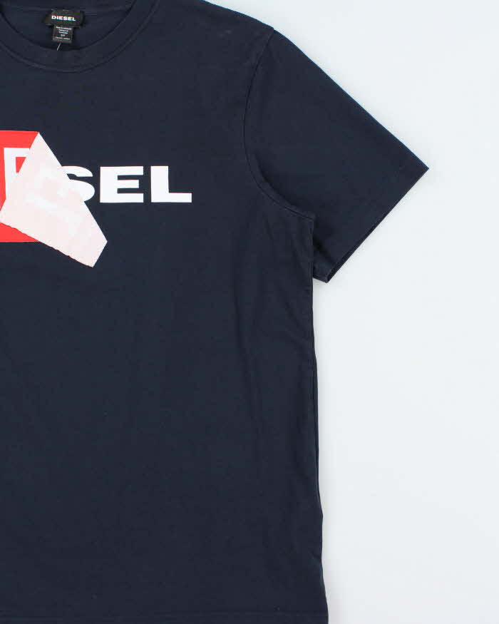 Vintage Diesel Peel Spell Out Crewneck T-Shirt - S