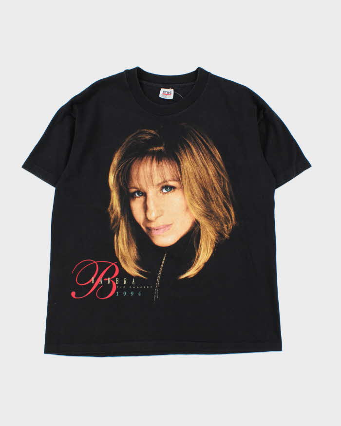 Vintage 1994 Anival Made In USA Barbra The Concert Single Stitch Crewneck T-Shirt - L