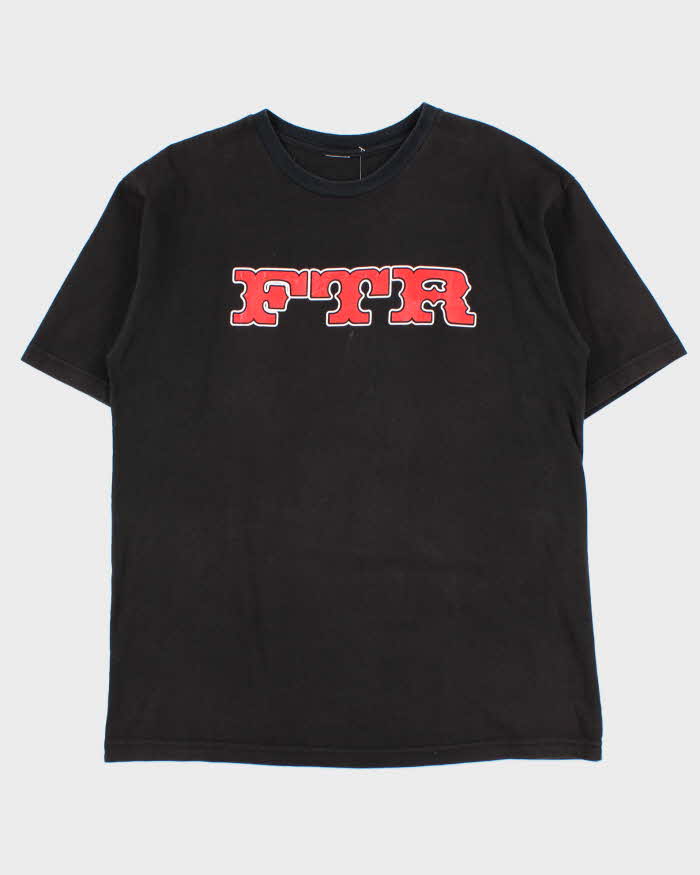 Vintage Y2K 00s FTR Graphic Heavyweight Crewneck Biker T-Shirt - XL