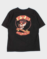 Vintage Y2K 00s FTR Graphic Heavyweight Crewneck Biker T-Shirt - XL