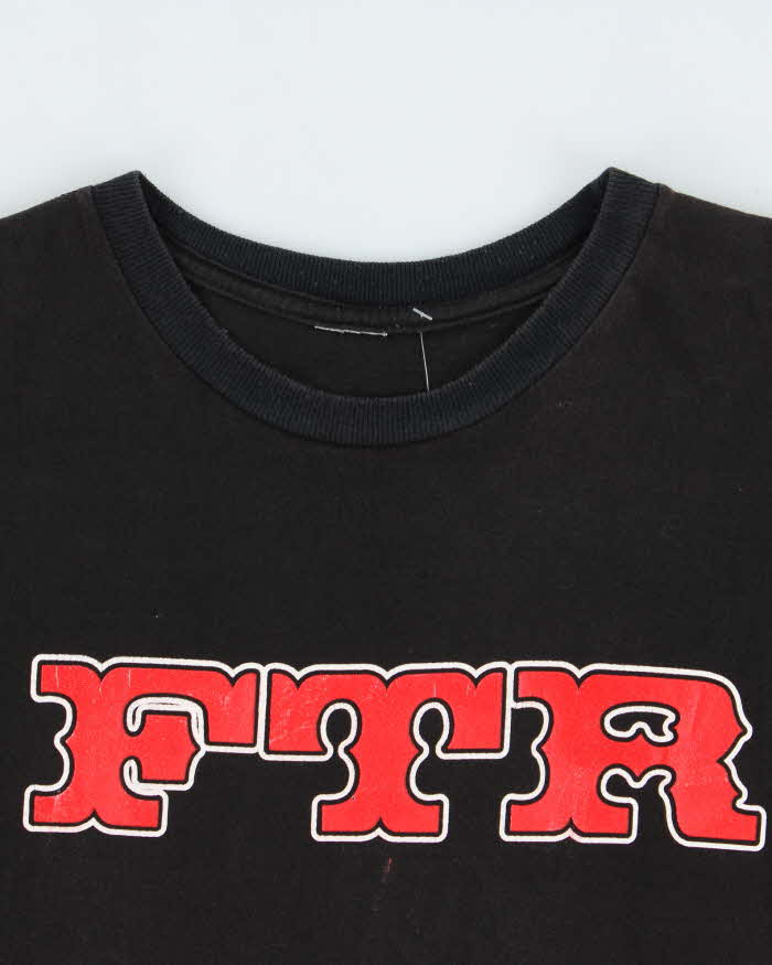 Vintage Y2K 00s FTR Graphic Heavyweight Crewneck Biker T-Shirt - XL