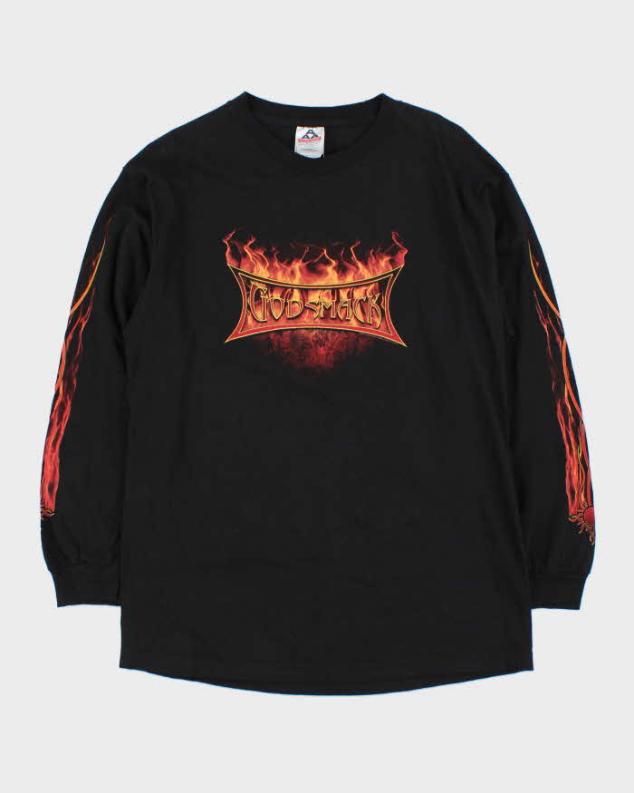 Vintage 2004 Godsmack US Faceless Tour Alstyle Long Sleeve Crewneck T-Shirt - L