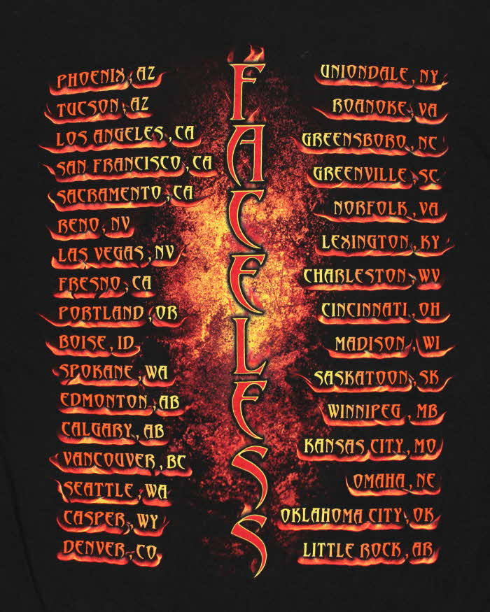 Vintage 2004 Godsmack US Faceless Tour Alstyle Long Sleeve Crewneck T-Shirt - L