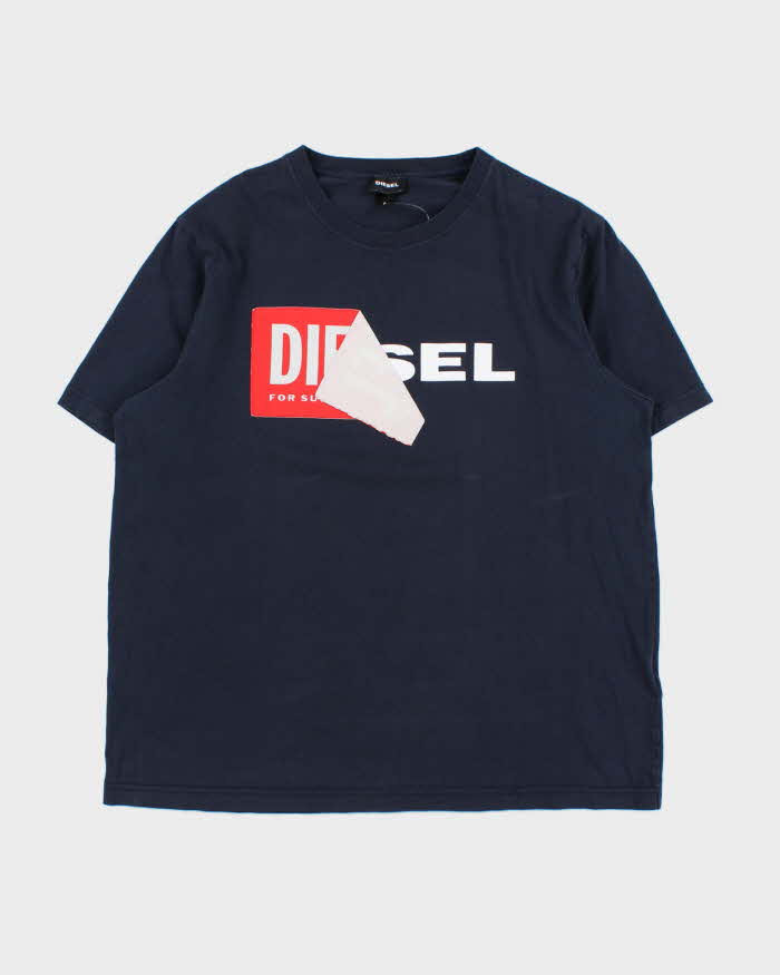 Vintage Diesel Peel Spell Out Crewneck T-shirt - L