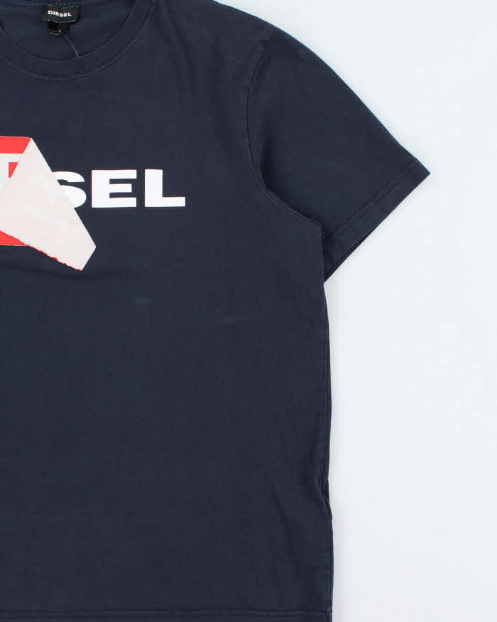 Vintage Diesel Peel Spell Out Crewneck T-shirt - L