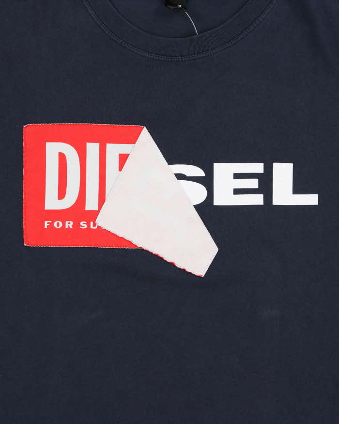 Vintage Diesel Peel Spell Out Crewneck T-shirt - L