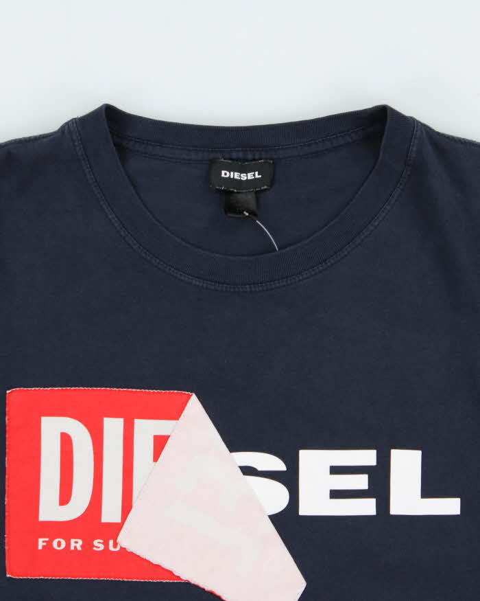 Vintage Diesel Peel Spell Out Crewneck T-shirt - L