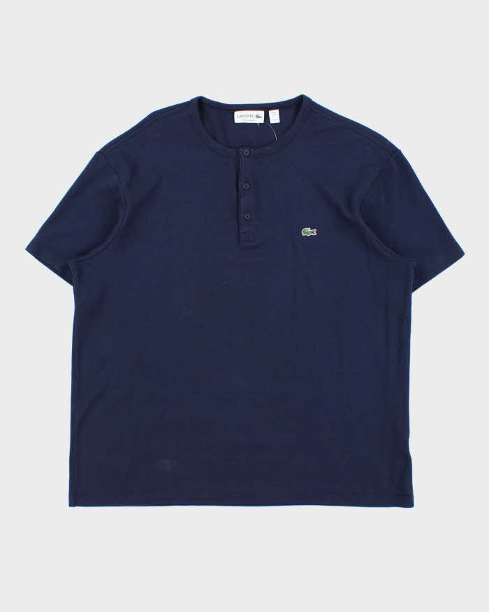Vintage Lacoste Quarter-button T-shirt - XL