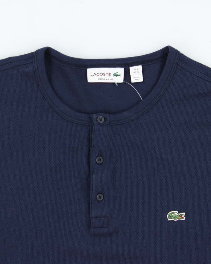 Vintage Lacoste Quarter-button T-shirt - XL
