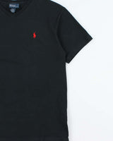 Vintage 1990s Polo Ralph Lauren Single Stitch V-neck T-shirt - M