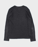 Vintage Y2k 00s Tommy Hilfiger V-neck Long Sleeve T-shirt - L