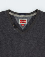 Vintage Y2k 00s Tommy Hilfiger V-neck Long Sleeve T-shirt - L
