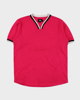 Vintage Stussy Hot Pink Repeat Logo Jersey - L