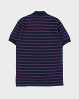 DSWT Vintage 1980s Benetton Striped Tennis Short Sleeve Polo Shirt - L