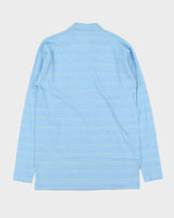 DSWT Vintage 1980s Benetton Striped Tennis Long Sleeve Polo Shirt - L