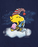 Vintage 1980s Peanuts Sleepy Snoopy Single Stitch Crewneck T-Shirt - S