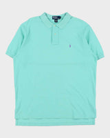 Vintage Y2K 00s Polo Ralph Lauren Spearmint Short Sleeve Polo Shirt - XL