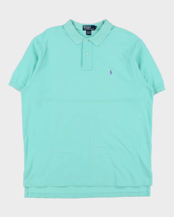 Vintage Y2K 00s Polo Ralph Lauren Spearmint Short Sleeve Polo Shirt - XL