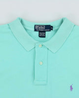 Vintage Y2K 00s Polo Ralph Lauren Spearmint Short Sleeve Polo Shirt - XL
