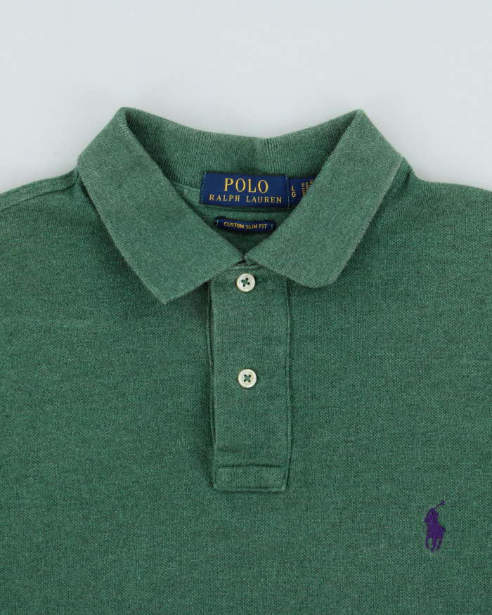 Vintage Polo Ralph Lauren Custom Slim Fit Short Sleeve Polo Shirt - L