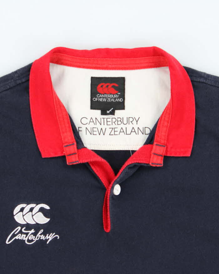 Vintage Y2K 00s Canterbury New Zealand RFC Short Sleeve Rugby Shirt - M