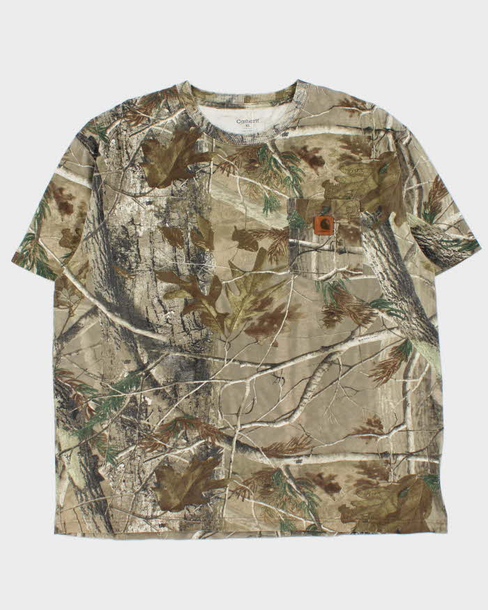 Vintage Y2K 00s Carhartt Realtree Camo Crewneck Pocket T-Shirt - XL