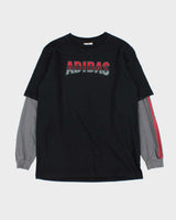 Vintage 00s Adidas Layered Long Sleeve T-shirt - XL