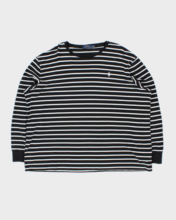 Vintage Ralph Lauren Oversized Stripe Long Sleeve T-shirt - XXL
