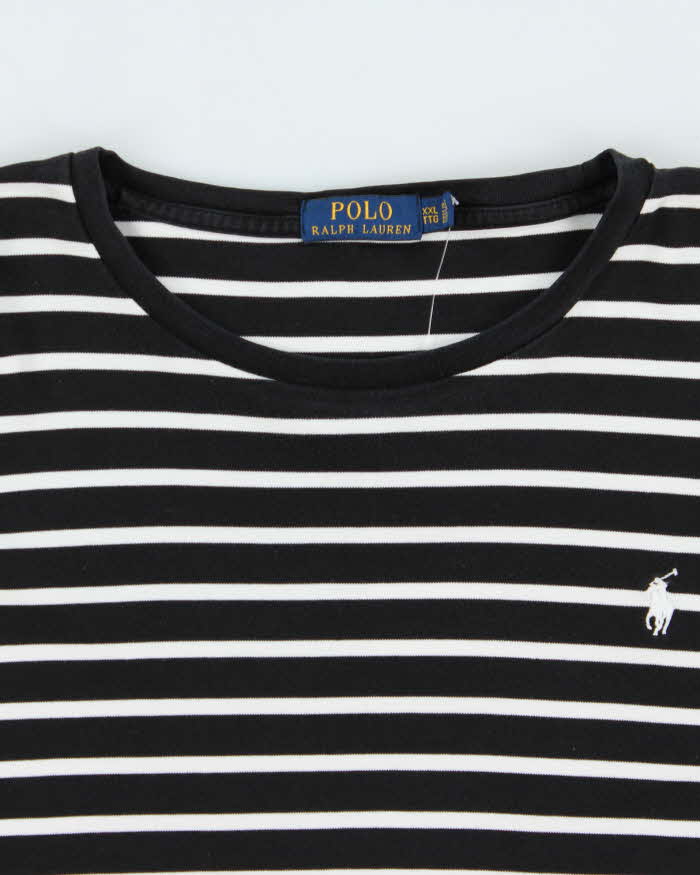 Vintage Ralph Lauren Oversized Stripe Long Sleeve T-shirt - XXL