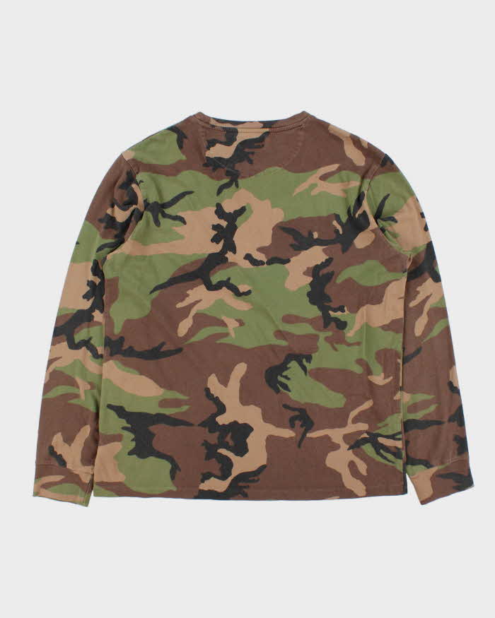 Vintage Ralph Lauren Camouflage Long Sleeve T-shirt - M