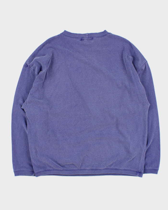 Vintage 1991 Red Eraser Crewneck Long Sleeve T-shirt - L