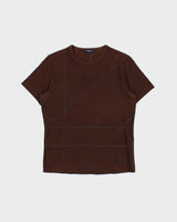 Vintage Y2K 00s Burberry Embroidered Stretch Cotton Crewneck T-Shirt - XS