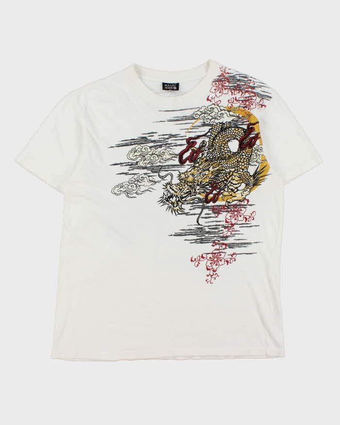 Vintage Y2K 00s Bullet Noise Japan Sukujan Crewneck T-Shirt - L
