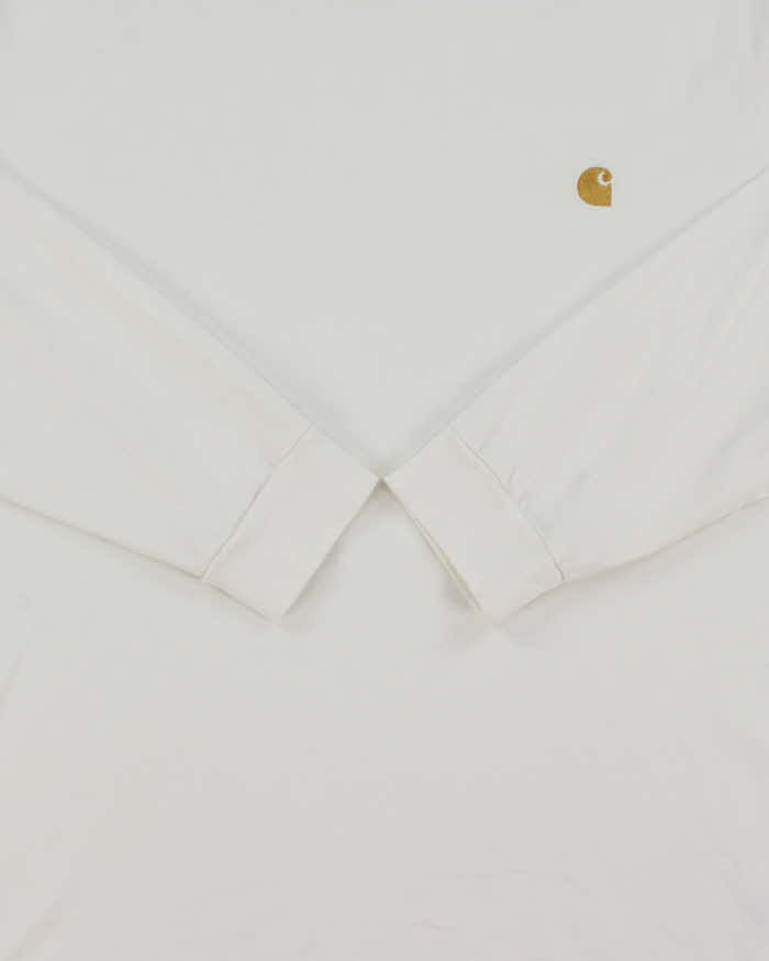 Vintage Carhartt Embroidered Logo Long Sleeve Crewneck T-Shirt - M